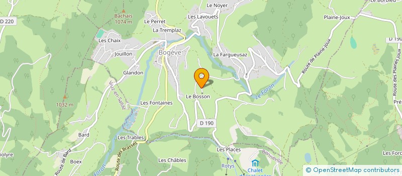 localisation de l'entreprise MONSIEUR ALEXANDRE PERREY  BOGEVE