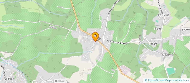 localisation de l'entreprise MONSIEUR ALEXANDRE PERRIER CHAMBRE  SADIRAC