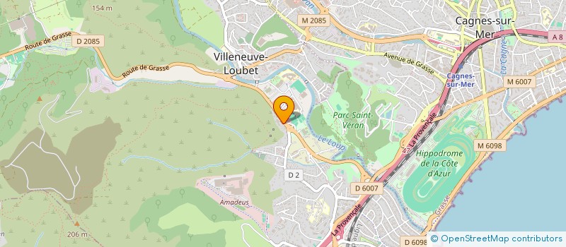 localisation de l'entreprise MONSIEUR ALEXANDRE PESENTI  VILLENEUVE-LOUBET