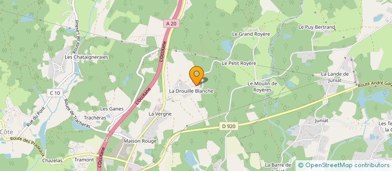 localisation de l'entreprise MONSIEUR ALEXANDRE PETIT à BONNAC-LA-COTE