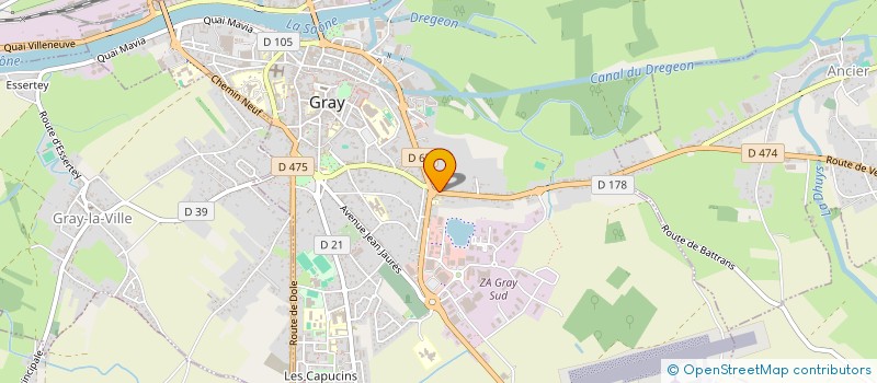 localisation de l'entreprise MONSIEUR ALEXANDRE PETIT  GRAY