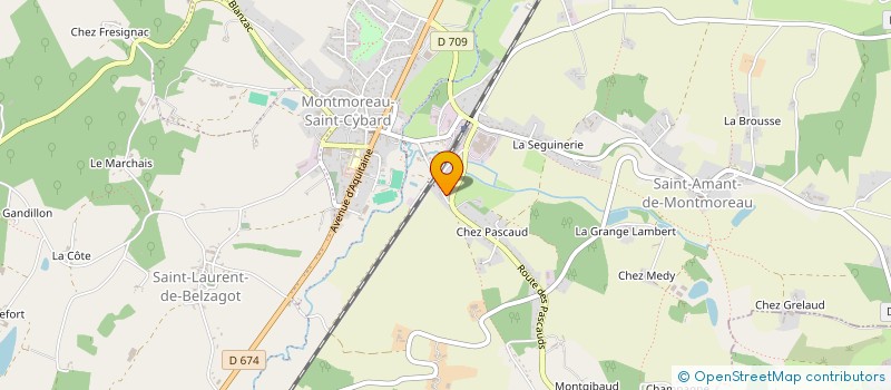 localisation de l'entreprise MONSIEUR ALEXANDRE PETIT  MONTMOREAU