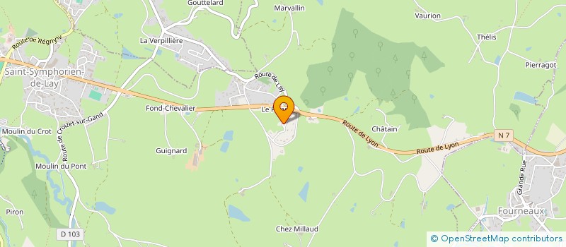 localisation de l'entreprise MONSIEUR ALEXANDRE PEYRON  SAINT-SYMPHORIEN-DE-LAY