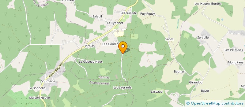 localisation de l'entreprise MONSIEUR ALEXANDRE PEYRONNET  AGONAC