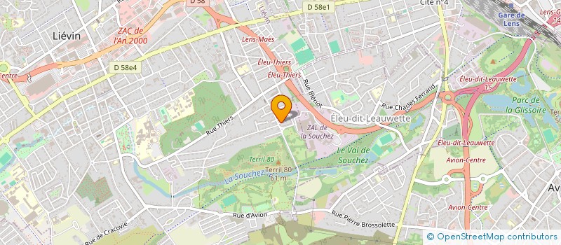 localisation de l'entreprise MONSIEUR ALEXANDRE PFENDER  LIEVIN