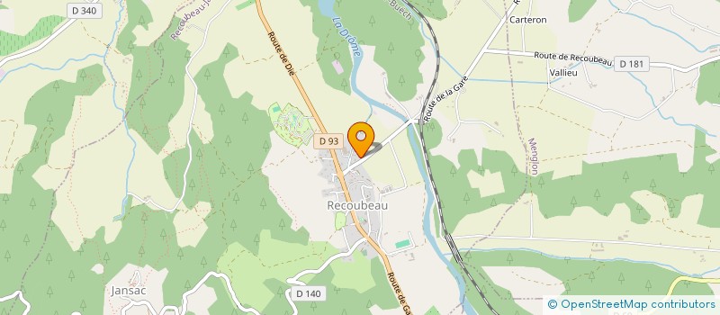 localisation de l'entreprise MONSIEUR ALEXANDRE PHILIPPET  RECOUBEAU-JANSAC