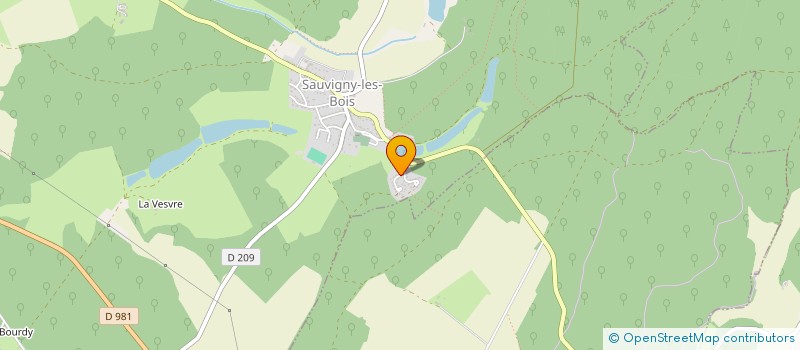 localisation de l'entreprise MONSIEUR ALEXANDRE PIAULET  SAUVIGNY-LES-BOIS