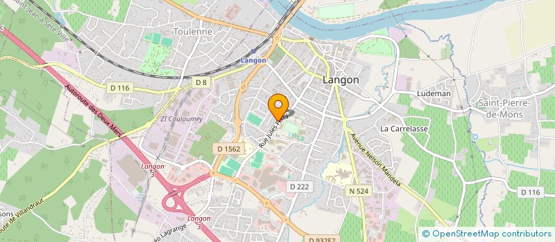 localisation de l'entreprise MONSIEUR ALEXANDRE PIERRE BOUFFARD  LANGON