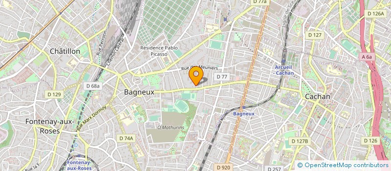 localisation de l'entreprise MONSIEUR ALEXANDRE PIGOT à BAGNEUX