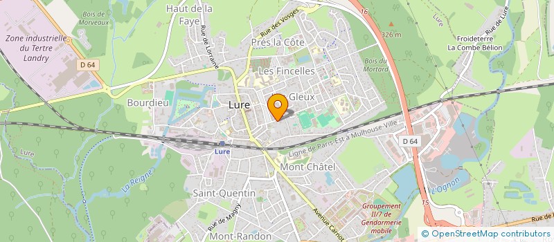 localisation de l'entreprise MONSIEUR ALEXANDRE PILATE  LURE