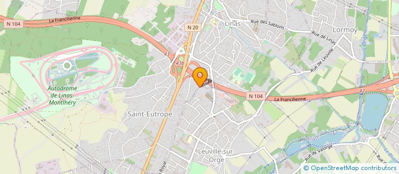 localisation de l'entreprise MONSIEUR ALEXANDRE PINTO à LINAS