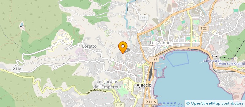 localisation de l'entreprise MONSIEUR ALEXANDRE PIREDDU  AJACCIO