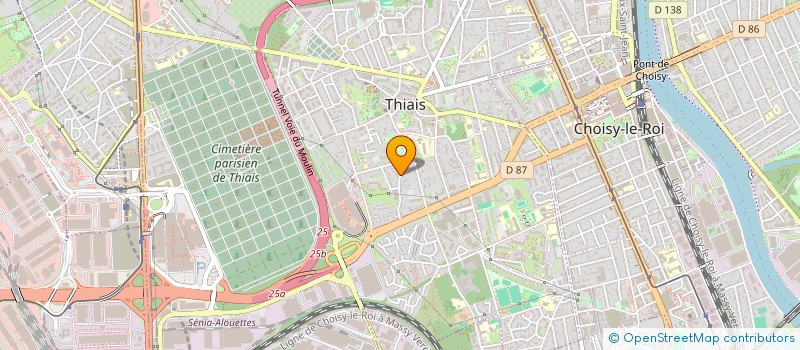 localisation de l'entreprise MONSIEUR ALEXANDRE PIRES  THIAIS