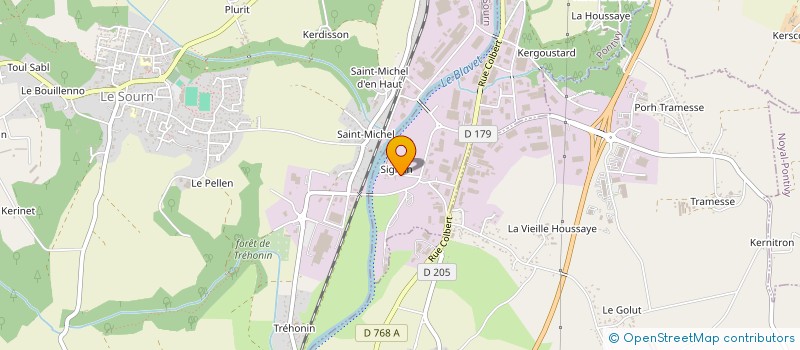 localisation de l'entreprise MONSIEUR ALEXANDRE PIRY  PONTIVY