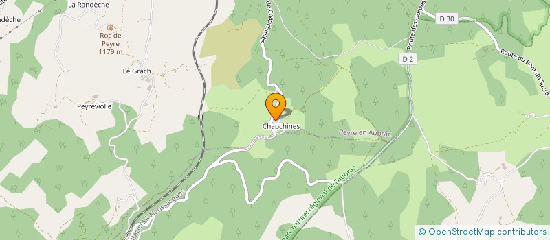 localisation de l'entreprise MONSIEUR ALEXANDRE POIRAUD à PEYRE EN AUBRAC