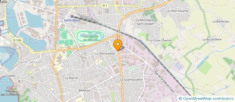 localisation de l'entreprise MONSIEUR ALEXANDRE POIRIER  SAINT-MALO