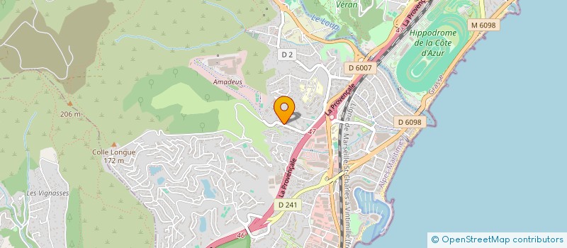 localisation de l'entreprise MONSIEUR ALEXANDRE POLISCIANO  VILLENEUVE-LOUBET