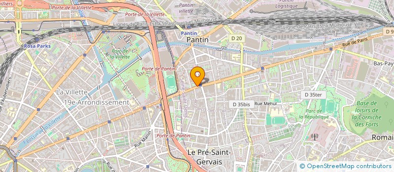 localisation de l'entreprise MONSIEUR ALEXANDRE POMMIER à PANTIN
