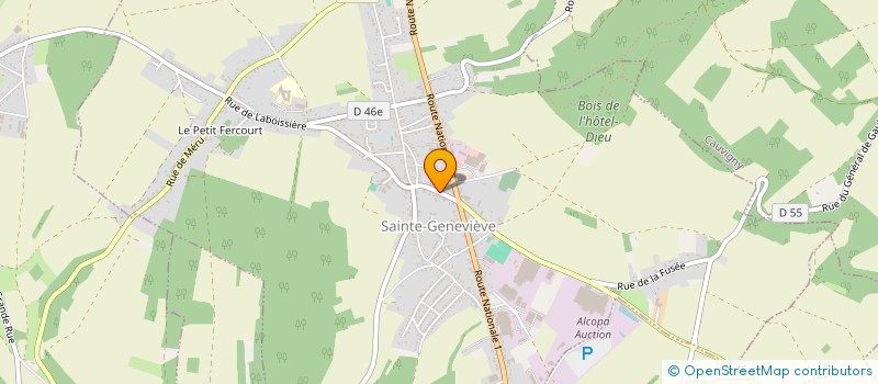 localisation de l'entreprise MONSIEUR ALEXANDRE POUILLOT  SAINTE-GENEVIEVE