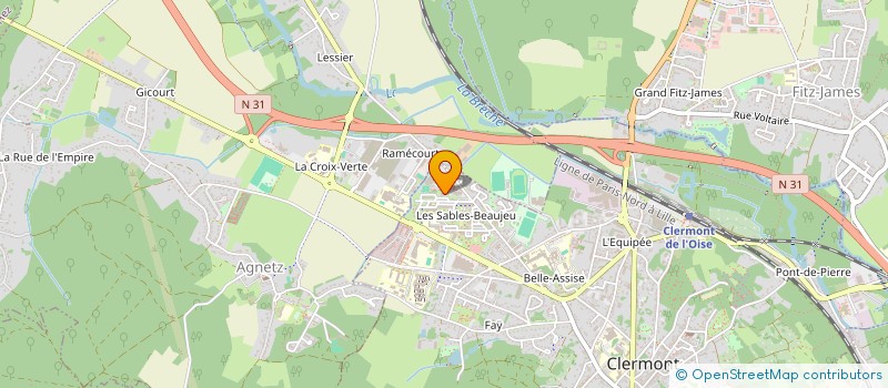 localisation de l'entreprise MONSIEUR ALEXANDRE POULAIN  CLERMONT