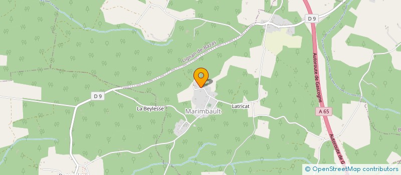 localisation de l'entreprise MONSIEUR ALEXANDRE POULET  BAZAS