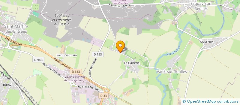 localisation de l'entreprise MONSIEUR ALEXANDRE POULET  VAUX-SUR-SEULLES