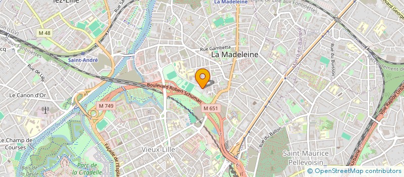 localisation de l'entreprise MONSIEUR ALEXANDRE POULLE à LA MADELEINE