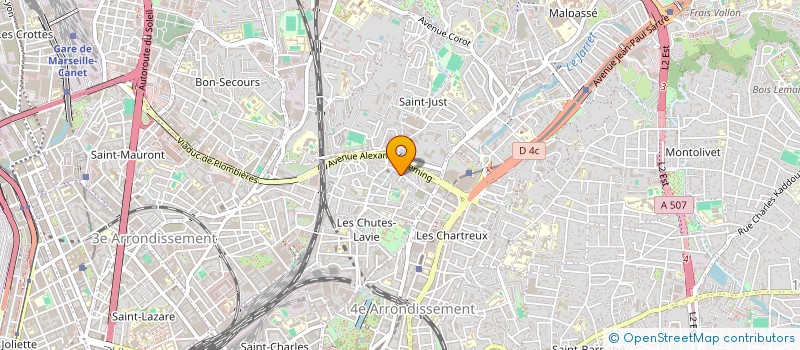 localisation de l'entreprise MONSIEUR ALEXANDRE POURRIERE à MARSEILLE