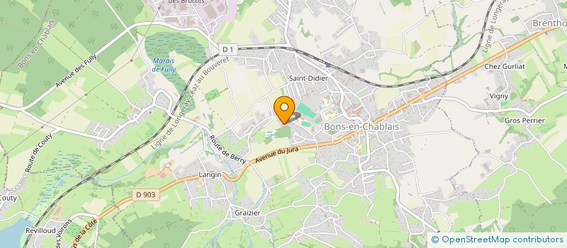 localisation de l'entreprise MONSIEUR ALEXANDRE POUZOL  BONS-EN-CHABLAIS