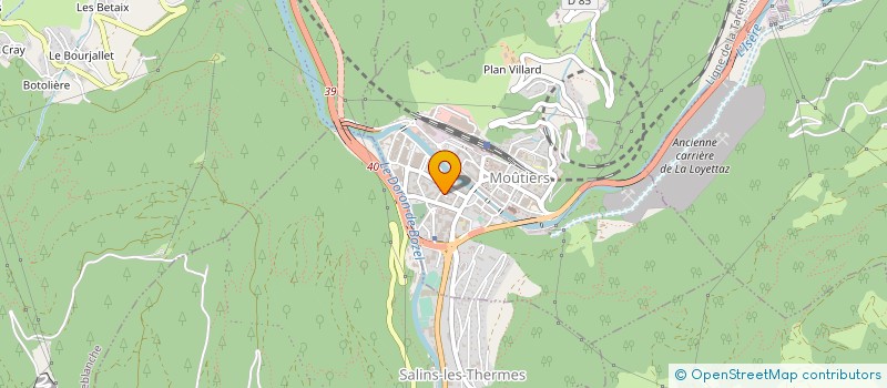 localisation de l'entreprise MONSIEUR ALEXANDRE PRE  MOUTIERS