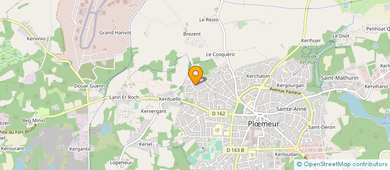 localisation de l'entreprise MONSIEUR ALEXANDRE PRENVEILLE à PLOEMEUR