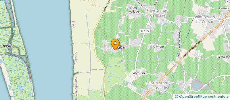 localisation de l'entreprise MONSIEUR ALEXANDRE PREVOT  SAINT-GENES-DE-BLAYE