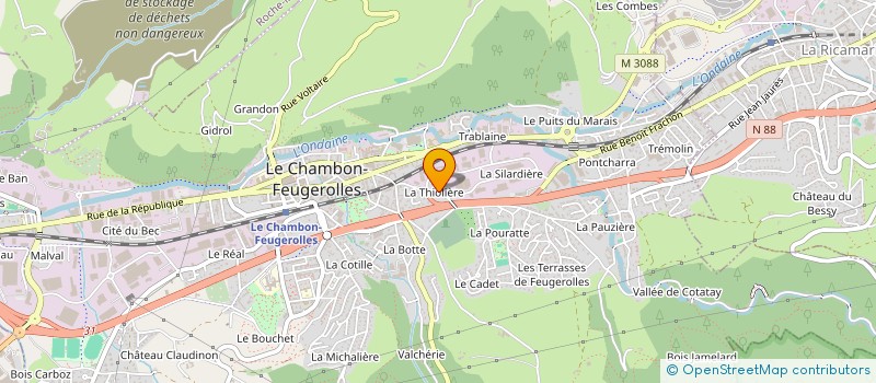localisation de l'entreprise MONSIEUR ALEXANDRE PRUD'HOMME à LE CHAMBON-FEUGEROLLES