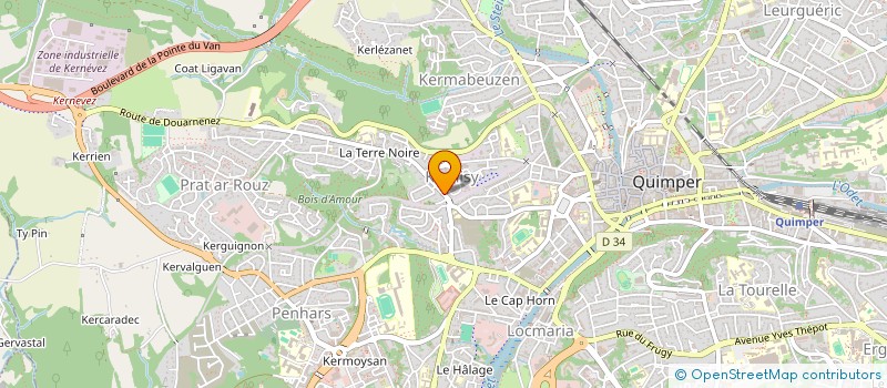 localisation de l'entreprise MONSIEUR ALEXANDRE QUERE à QUIMPER