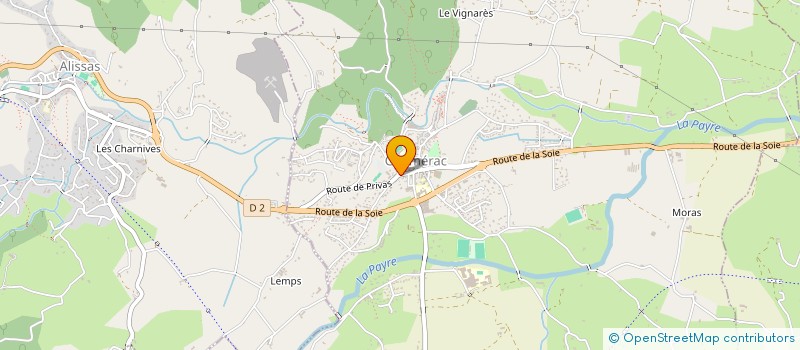 localisation de l'entreprise MONSIEUR ALEXANDRE QUESNIOT  CHOMERAC