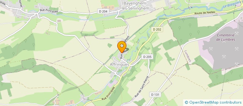 localisation de l'entreprise MONSIEUR ALEXANDRE RAEVEL  AFFRINGUES