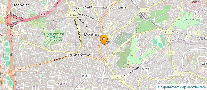 localisation de l'entreprise MONSIEUR ALEXANDRE RALHA à MONTREUIL