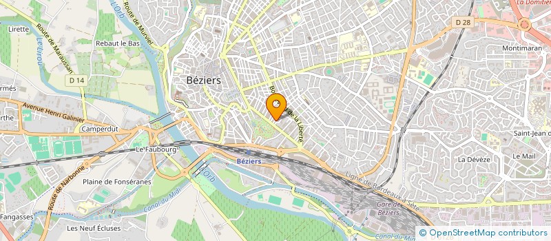 localisation de l'entreprise MONSIEUR ALEXANDRE RAMOUSSE à BEZIERS