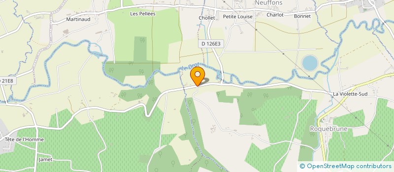 localisation de l'entreprise MONSIEUR ALEXANDRE RAOUL à ROQUEBRUNE