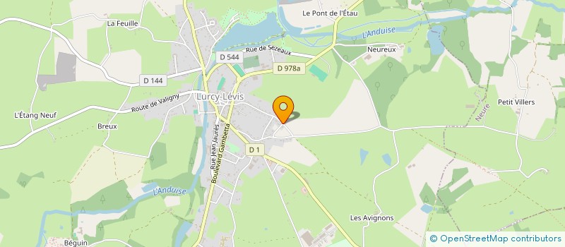 localisation de l'entreprise MONSIEUR ALEXANDRE RAPHAEL  LURCY-LEVIS