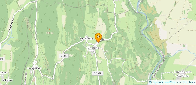 localisation de l'entreprise MONSIEUR ALEXANDRE RAVIER  VOSBLES-VALFIN