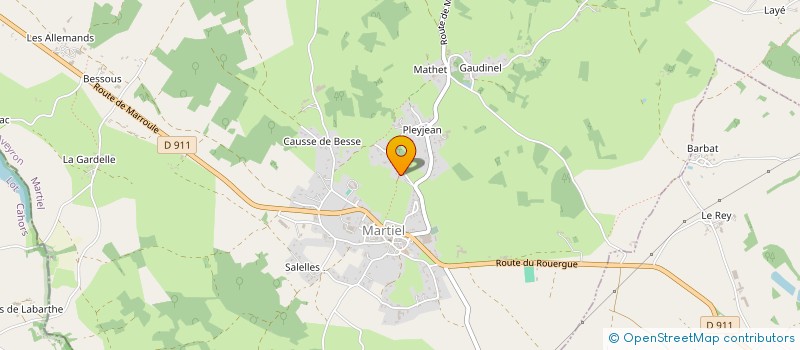 localisation de l'entreprise MONSIEUR ALEXANDRE RAYMOND BAUDRY  MARTIEL