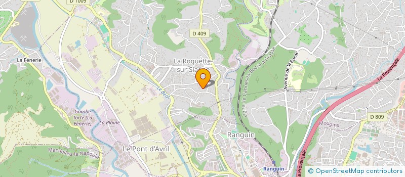 localisation de l'entreprise MONSIEUR ALEXANDRE REMOUSSENARD à LA ROQUETTE-SUR-SIAGNE