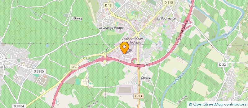 localisation de l'entreprise MONSIEUR ALEXANDRE REY  PEZENAS