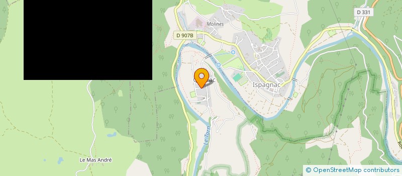 localisation de l'entreprise MONSIEUR ALEXANDRE RIBEIRO MOREIRA  GORGES DU TARN CAUSSES