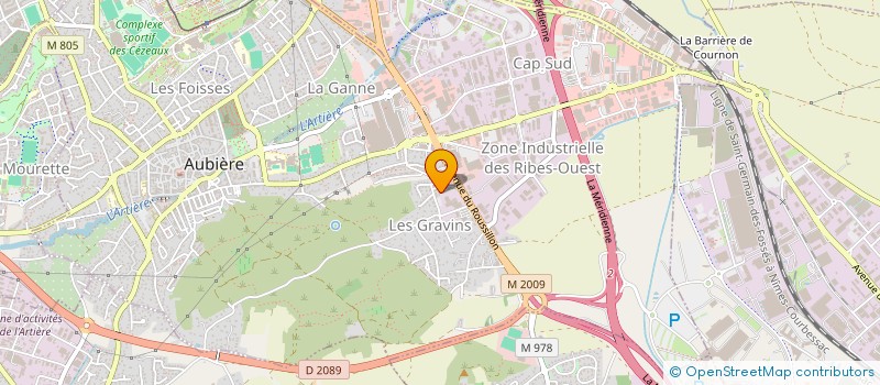 localisation de l'entreprise MONSIEUR ALEXANDRE RIBEYRE  AUBIERE