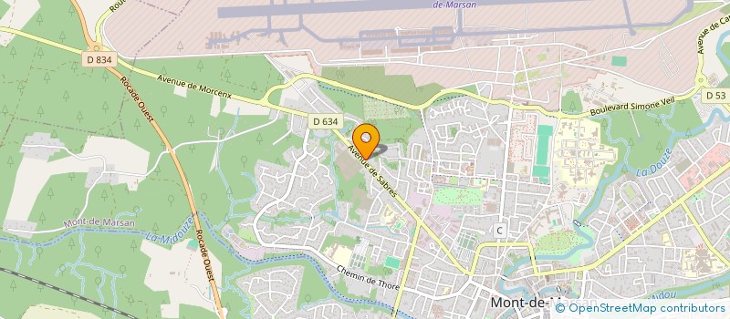 localisation de l'entreprise MONSIEUR ALEXANDRE RICAUD  MONT-DE-MARSAN