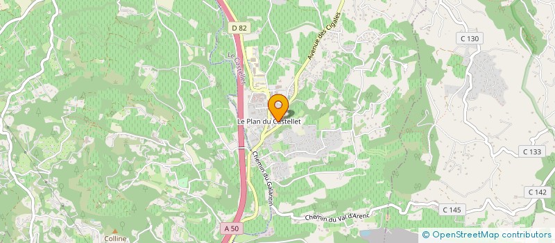 localisation de l'entreprise MONSIEUR ALEXANDRE RICCIARDI  LE CASTELLET