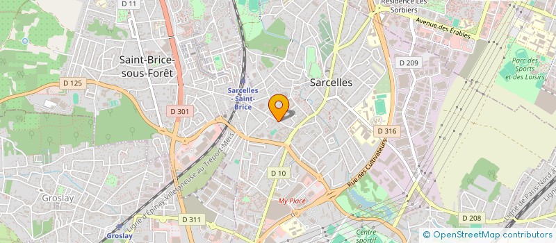 localisation de l'entreprise MONSIEUR ALEXANDRE RICHARD  SARCELLES