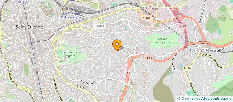 localisation de l'entreprise MONSIEUR ALEXANDRE RICHARD  SAINT-ETIENNE